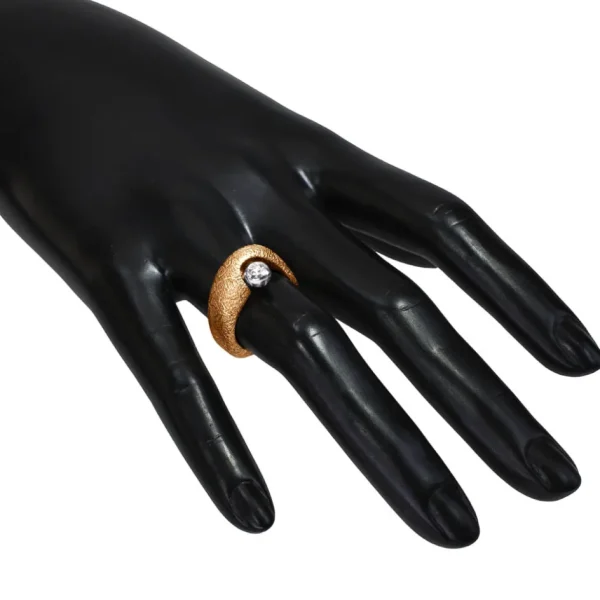Diamond Jewelry | Designer Rings*Alex Soldier Rose Gold Modern Art Ring with Diamond