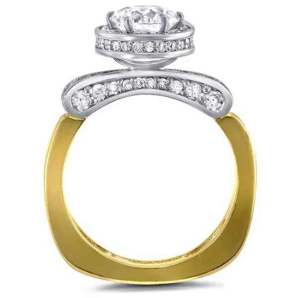 Halo | Gold Rings*Alex Soldier Serendipity Diamond Halo Engagement Ring