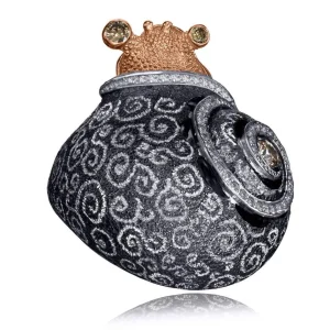 Designer Rings | Silver Rings*Alex Soldier Silver & Gold Codi The Snail Swirl Ring with Diamonds