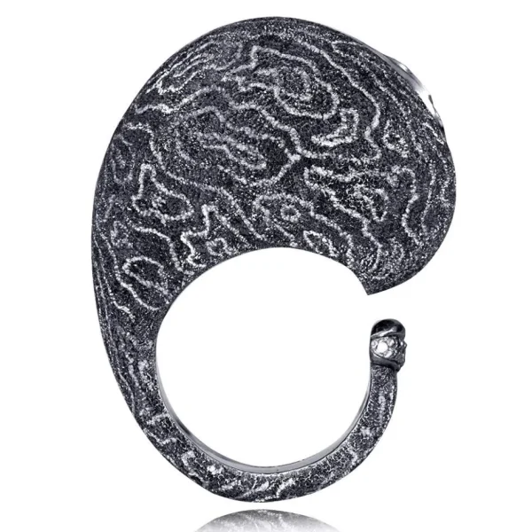 Designer Rings | Silver Rings*Alex Soldier Silver & Gold Codi The Snail Cora Ring with Diamonds