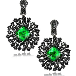 Stud Earrings*Alex Soldier Silver Astra Earrings with Swarovski Crystal & Spinel