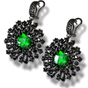 Stud Earrings*Alex Soldier Silver Astra Earrings with Swarovski Crystal & Spinel