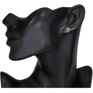 Stud Earrings | Diamond Earrings*Alex Soldier Silver Baby Snail Earrings with Silvermist Diamonds