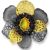 Pendants | Other Brooches*Alex Soldier Silver Coronaria Brooch Pendant with Opal & Spinel