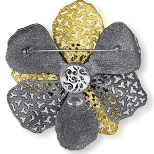 Pendants | Other Brooches*Alex Soldier Silver Coronaria Brooch Pendant with Opal & Spinel