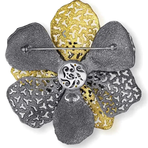 Pendants | Other Brooches*Alex Soldier Silver Coronaria Brooch Pendant with Opal & Spinel