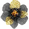 Pendants | Citrine Jewelry*Alex Soldier Silver Coronaria Brooch/Pendant with Spinel & Citrine