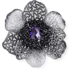 Amethyst Jewelry | Pendants*Alex Soldier Silver Coronaria Brooch/Pendant with Amethyst & Spinel