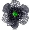 Pendants | Other Brooches*Alex Soldier Silver Coronaria Brooch/Pendant with Swarovski Crystal