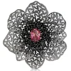 Pendants | Other Brooches*Alex Soldier Silver Coronaria Brooch/Pendant with Pink Crystal