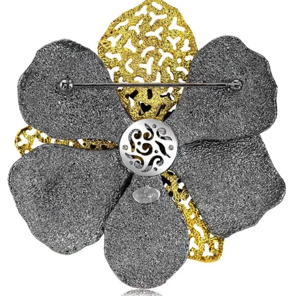 Pendants | Citrine Jewelry*Alex Soldier Silver Coronaria Brooch/Pendant with Spinel & Citrine