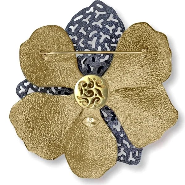 Pendants | Other Brooches*Alex Soldier Silver Coronaria Brooch/Pendant with Citrine & Spinel