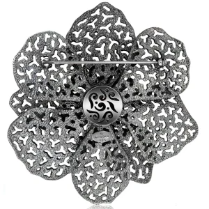 Garnet Jewelry | Pendants*Alex Soldier Silver Coronaria Brooch/Pendant with Agate & Garnet