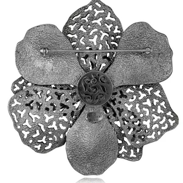 Pendants | Other Brooches*Alex Soldier Silver Coronaria Brooch/Pendant with Crystal & Garnet