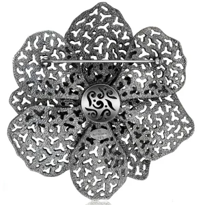 Pendants | Other Brooches*Alex Soldier Silver Coronaria Brooch/Pendant with Oval Green Agate