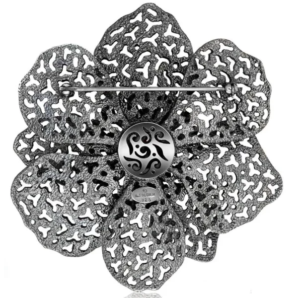 Pendants | Other Brooches*Alex Soldier Silver Coronaria Brooch/Pendant with Oval Green Agate