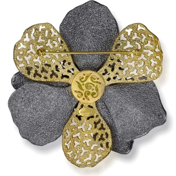 Pendants | Other Brooches*Alex Soldier Silver Coronaria Brooch/Pendant with Lemon Citrine