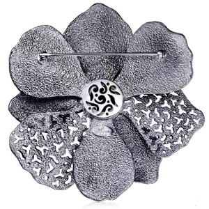 Pendants | Other Brooches*Alex Soldier Silver Coronaria Brooch/Pendant with Round Green Agate