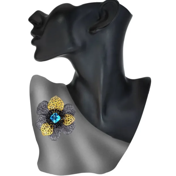 Pendants | Citrine Jewelry*Alex Soldier Silver Coronaria Brooch/Pendant with Topaz & Spinel