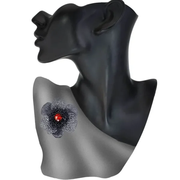 Pendants | Other Brooches*Alex Soldier Silver Coronaria Brooch/Pendant with Red Crystal