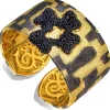 Cuff Bracelets*Alex Soldier Silver Crossroad Cuff Bracelet with Black Spinel