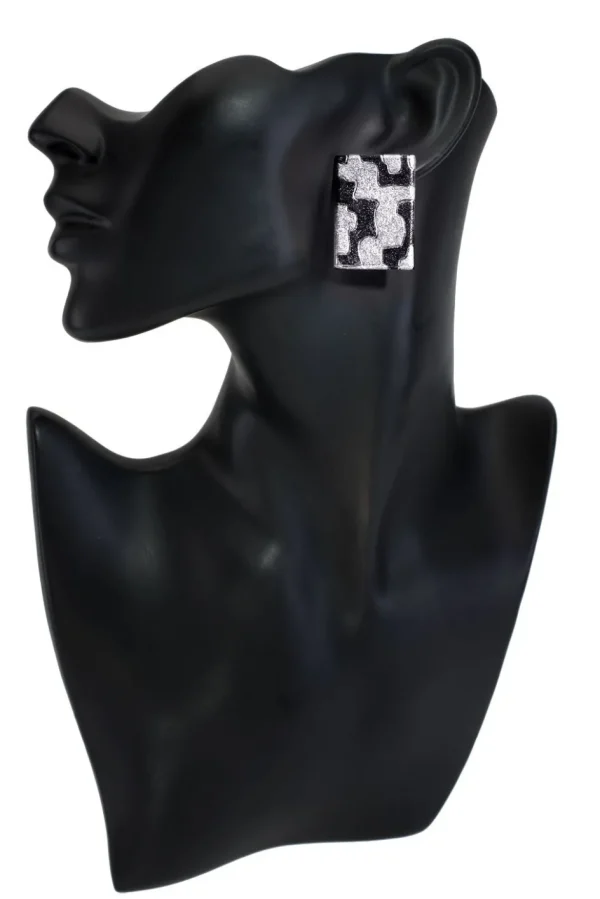 Stud Earrings*Alex Soldier Silver Crossroad Earrings