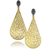 Drop Dangle Earrings*Alex Soldier Silver Festive Drop Earrings with White Topaz