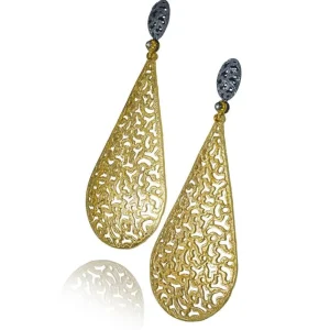 Drop Dangle Earrings*Alex Soldier Silver Festive Drop Earrings with White Topaz