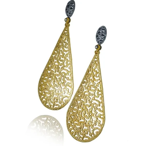 Drop Dangle Earrings*Alex Soldier Silver Festive Drop Earrings with White Topaz