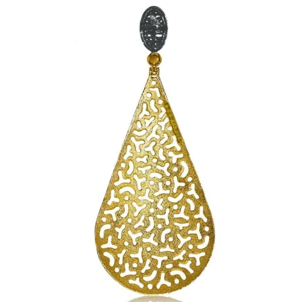 Drop Dangle Earrings*Alex Soldier Silver Festive Drop Earrings with White Topaz
