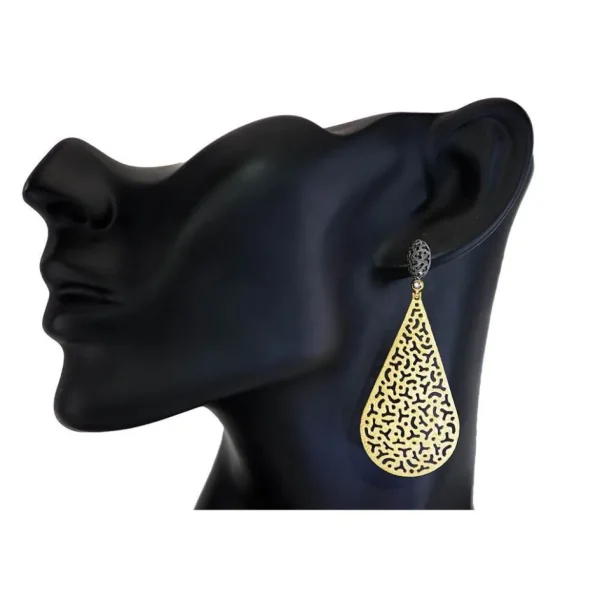 Drop Dangle Earrings*Alex Soldier Silver Festive Drop Earrings with White Topaz