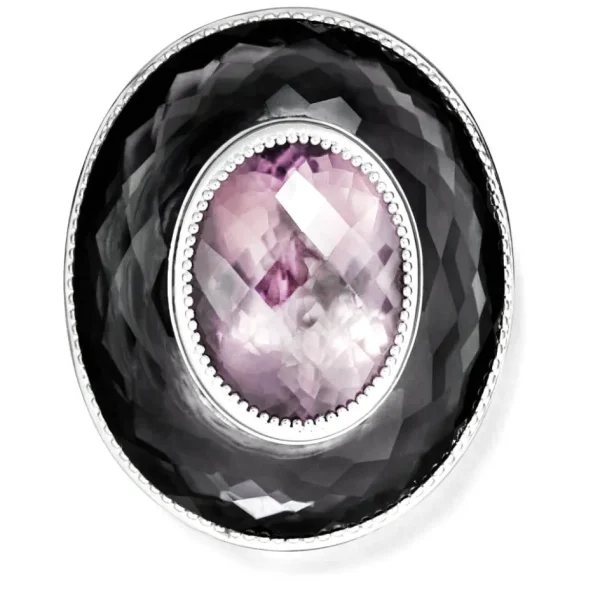 Amethyst Jewelry | Designer Rings*Alex Soldier Silver Galactica Ring with Rose de France Amethyst