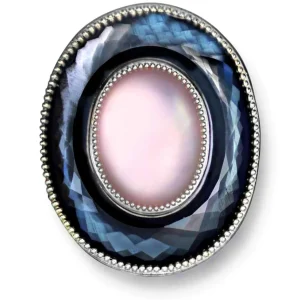 Designer Rings | Silver Rings*Alex Soldier Silver Galactica Ring with Rose Quartz, Mother of Pearl & Hematite