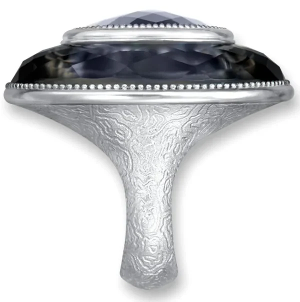 Amethyst Jewelry | Designer Rings*Alex Soldier Silver Galactica Ring with Rose de France Amethyst