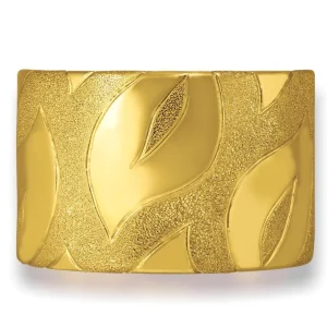 Cuff Bracelets*Alex Soldier Silver Glossy Leaf Cuff Bracelet
