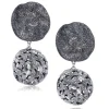 Stud Earrings*Alex Soldier Silver Inverse Moneta Earrings