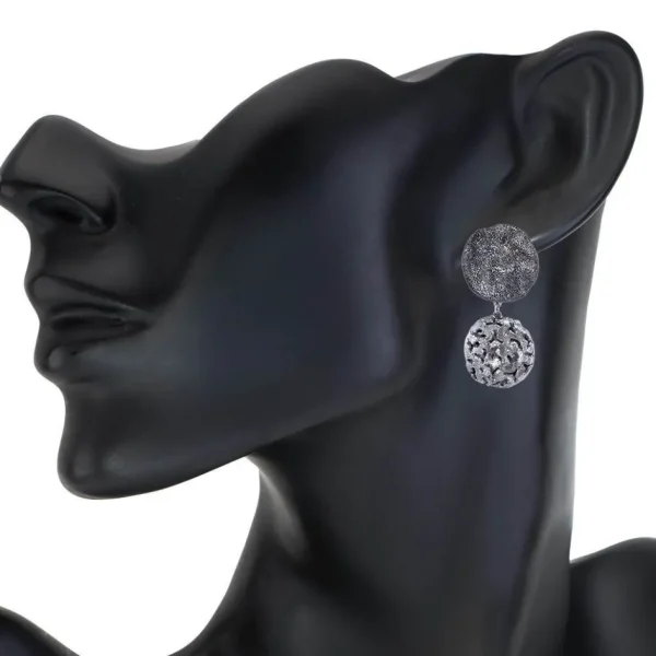 Stud Earrings*Alex Soldier Silver Inverse Moneta Earrings