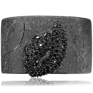 Cuff Bracelets*Alex Soldier Silver Leaf Cuff Bracelet with Spinel