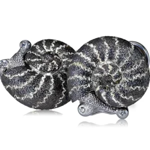 Diamond Earrings | Stud Earrings*Alex Soldier Silver Little Snail Earrings with Silvermist Diamonds