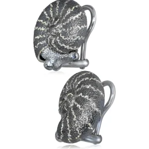 Diamond Earrings | Stud Earrings*Alex Soldier Silver Little Snail Earrings with Silvermist Diamonds