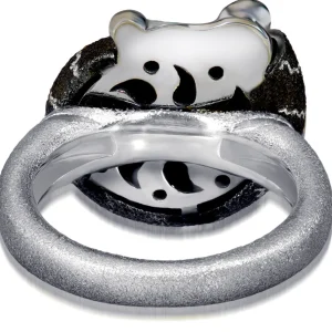 Designer Rings | Silver Rings*Alex Soldier Silver Little Snail Ring with Diamonds