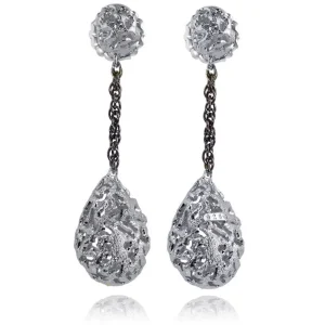 Drop Dangle Earrings*Alex Soldier Silver Meteorite Drop Earrings