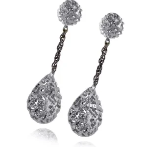 Drop Dangle Earrings*Alex Soldier Silver Meteorite Drop Earrings