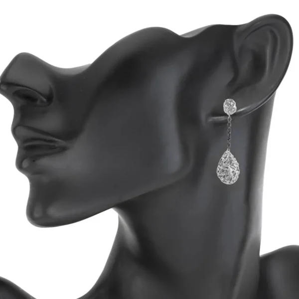 Drop Dangle Earrings*Alex Soldier Silver Meteorite Drop Earrings