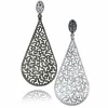 Drop Dangle Earrings*Alex Soldier Silver Mismatched Festive Drop Earrings with Topaz