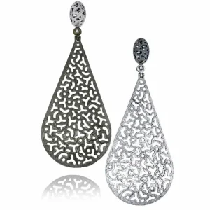 Drop Dangle Earrings*Alex Soldier Silver Mismatched Festive Drop Earrings with Topaz