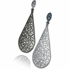 Drop Dangle Earrings*Alex Soldier Silver Mismatched Festive Drop Earrings with Topaz