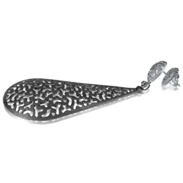 Drop Dangle Earrings*Alex Soldier Silver Mismatched Festive Drop Earrings with Topaz