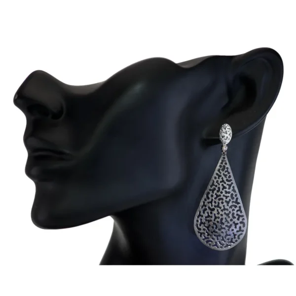 Drop Dangle Earrings*Alex Soldier Silver Mismatched Festive Drop Earrings with Topaz