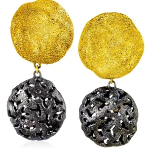 Stud Earrings*Alex Soldier Silver Moneta Earrings